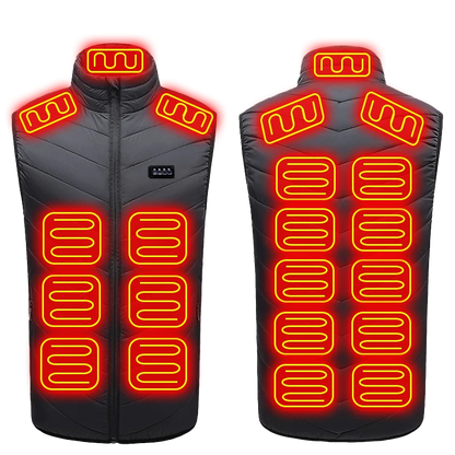 21 Heated Vest Zones Electric Heated Jackets Men Women Sportswear Heated Coat Graphene Heat Coat USB Heating Jacket for Camping